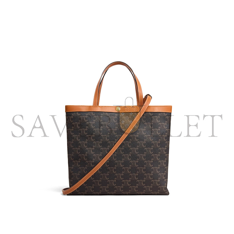 Ce1i*e SMALL SQUARE CABAS IN TOILE TRIOMPHE L10872O90.03MI (26*23*8.5cm)